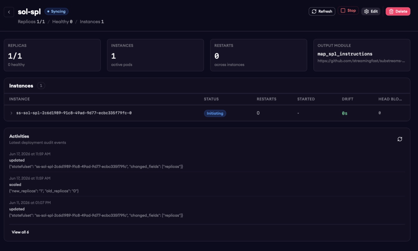 Hosted Sinks monitoring dashboard